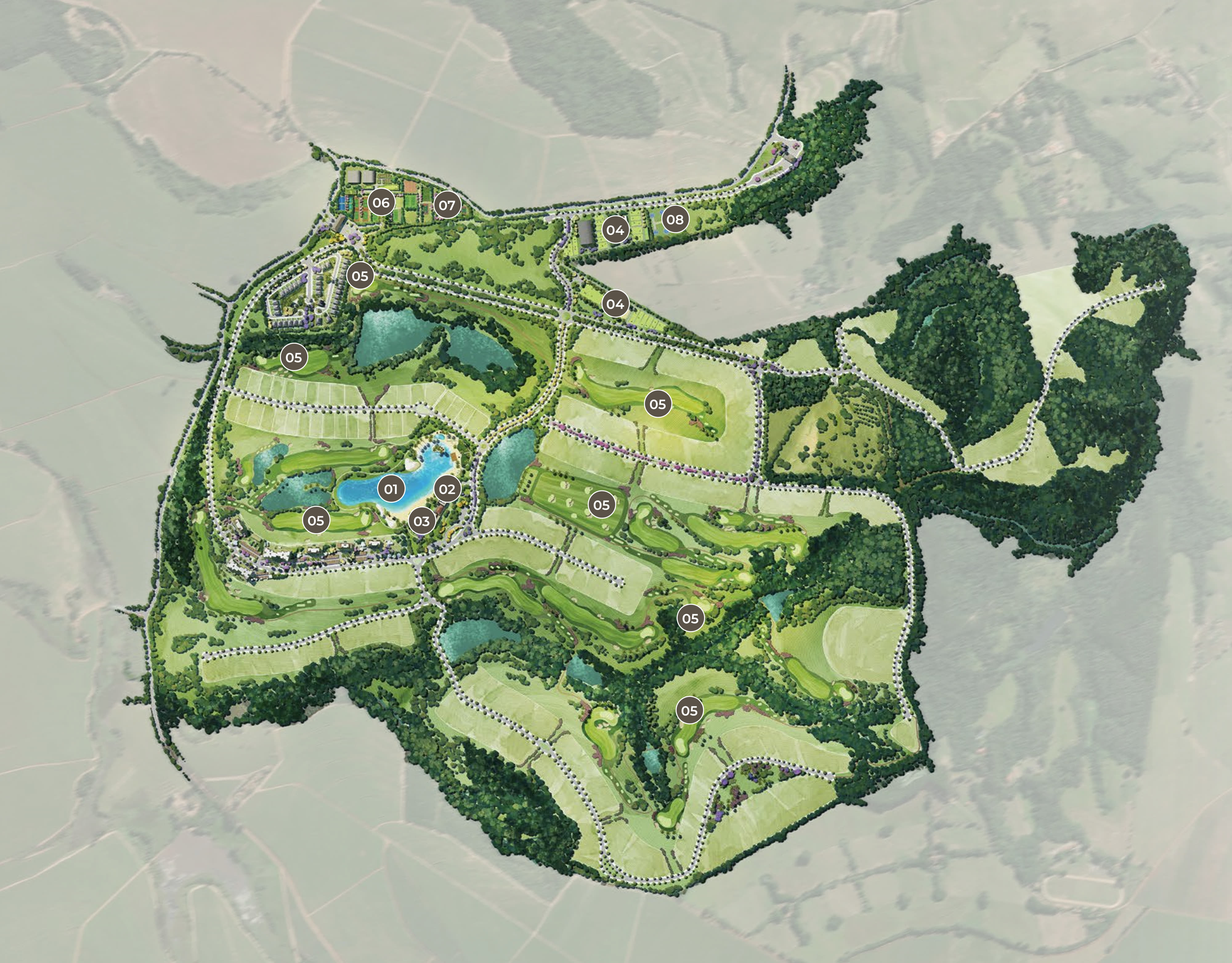 Masterplan do Heritage Riviera ampliado